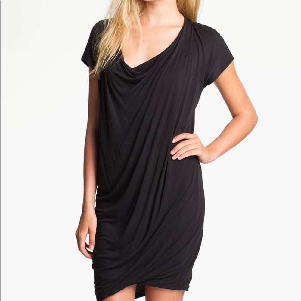 Soft joie black Shirt dress LBD xs